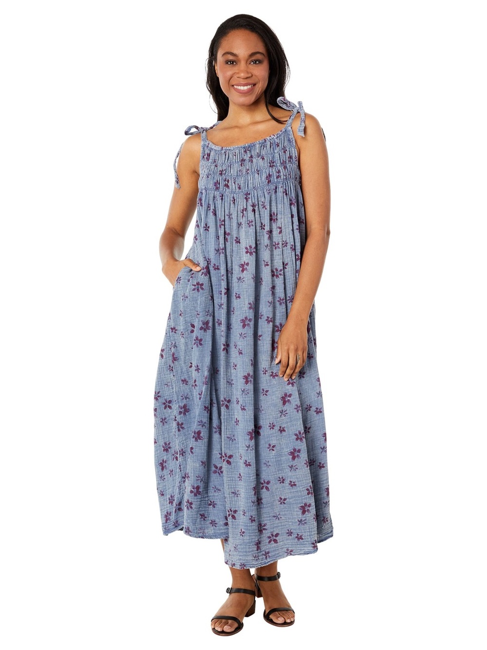 Free People Azure Maxi Dress in Lilac Tempest Combo